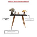 Ver imagem 4 de Aparador Classic Preto/freijó Pés Palito