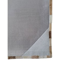 Tapete de Couro Quadriculado 2,00 X 1,50 M Champanhe - 4