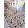 Tapete de Couro Quadriculado 2,00 X 1,50 M Champanhe - 1