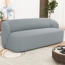 Ver imagem 2 de Sofá 2 Lugares Orgânico para Sala de Estar Living 170cm Heidy F04 Linho Cinza - Lyam Decor
