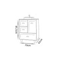 Ver imagem 4 de Gabinete para Banheiro Catarina 70cm com Pés - Fabribam Gabinetes