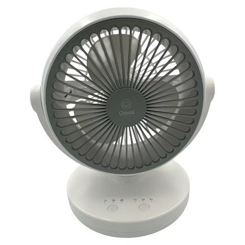 Ventilador de Mesa Portátil Recarregável 3 Velocidades