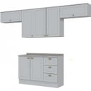 Ver imagem 2 de Cozinha Compacta 4 Peças com Duplo Aéreo Emily Espresso Móveis