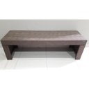 Ver imagem 5 de Banco Reto de Madeira Plástica Maciça Marrom sem Encosto 100% Reciclado 3 Lugares 1,5m / Bc-03 Lanci