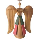 Ver imagem 1 de Anjo Rústico Natalino Para Decoração de Mesa De Jantar Libertas Rosas Artesanato Anjo Natalino Harpa