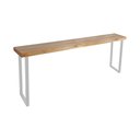 Ver imagem 3 de Conjunto Industrial 220cm Guatemala Aparador com 4 Banquetas Industriais Base Ferro Branco Branco