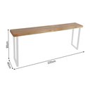 Ver imagem 2 de Conjunto Industrial 220cm Guatemala Aparador com 4 Banquetas Industriais Base Ferro Branco Branco