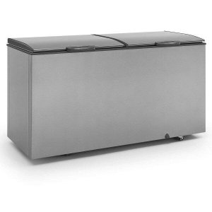 Freezer Horizontal Skin Condenser Aço Tipo Inox GHBS-510 TI Gelopar 127v