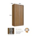 Ver imagem 3 de Guarda Roupa 120x59,8x235cm Freijó Natural 2 Portas de Correr 2005 Emovell