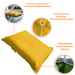 Puff Gigante Almofadao Flutuante Decoração Jardim Area Externa Piscina Assento Secagem Ultra Rápida - 13