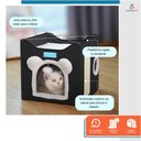 Ver imagem 6 de Cama para Gatos com 2 Andares Dobrável 41x35cm Duke e Dixie Preto e Branco