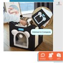 Ver imagem 5 de Cama para Gatos com 2 Andares Dobrável 41x35cm Duke e Dixie Preto e Branco