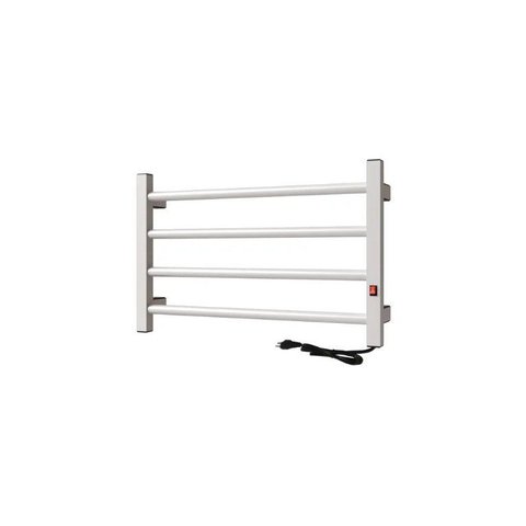 Aquecedor de Toalhas Toalheiro Elétrico 4 Barras Clássico:Branco