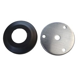 Barra de Apoio Alça Inox Preto Fosco 30cm Kit 2 Uni Idoso Cadeirante Deficiente Corrimao Banheiro - 5