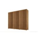 Ver imagem 2 de Guarda Roupa Casal 6 Portas Ripadas e 2 Gavetas C/ Pés Cairo Premium Naturale - Rufato