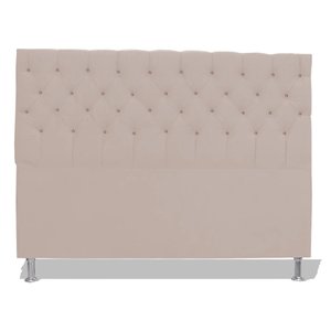 Cabeceira de Cama Box Slim Estrela King Suede 195 Cm Porcelana Dimazza Móveis - Porcelana