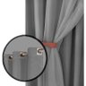 cortina blackout para quarto e sala 5,50 x 2,60 Paris cinza - 4
