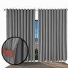 cortina blackout para quarto e sala 5,50 x 2,60 Paris cinza - 3