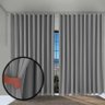 cortina blackout para quarto e sala 5,50 x 2,60 Paris cinza - 2