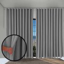 Ver imagem 2 de cortina blackout para quarto e sala 5,50 x 2,60 Paris cinza