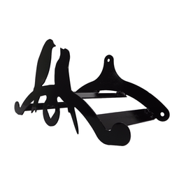 Suporte Mangueira Jardim CASAL PÁSSAROS PRETO ALL STYLE - 1