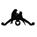 Ver imagem 2 de Suporte Mangueira Jardim CASAL PÁSSAROS PRETO ALL STYLE