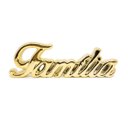 Ver imagem 2 de Kit Escultura Palavra + Porta Retrato Decorativo Enfeite Top - Familia Dourado + Porta Retrato