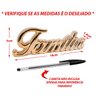 Kit Escultura Palavra + Porta Retrato Decorativo Enfeite Top - Familia Dourado + Porta Retrato - 3