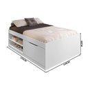 Ver imagem 4 de Cama Bau Casal Com Sapateira Embutida Branco Vanessa Framar