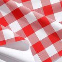 Ver imagem 3 de Toalha de Mesa Térmica Pvc Xadrez Jantar Cozinha 1,40 X 1,40 Titulo Xadrez Vermelho