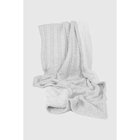 Peseira Tricô Tranças Forrada Pelo Sherpa Carlan