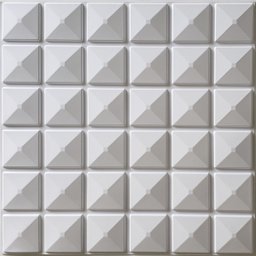 Kit 20 Placas 3d Inca Autoadesiva Revestimento Parede 25x25 Branca - 1