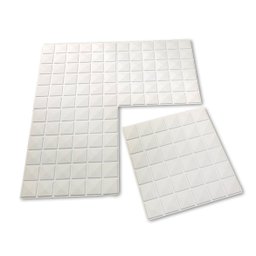 Kit 20 Placas 3d Inca Autoadesiva Revestimento Parede 25x25 Branca - 6