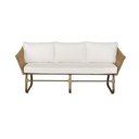 Ver imagem 2 de Sofá de 3 Lugares Área Externa Corda Náutica Alumínio Jardim Varanda Piscina Tecido Impermeável