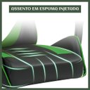 Ver imagem 7 de Cadeira Escritório Gamer Nitro Verde Ergonômica Couro Sintético Reclinável Altura Ajustável Luvinco