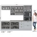 Ver imagem 3 de Cozinha Completa 5 Peças 10 Portas Emily Espresso Móveis