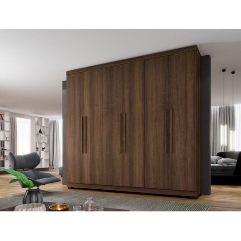 Guarda Roupa 6 Portas New Master Imbuia Benetil