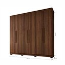 Ver imagem 3 de Guarda Roupa 6 Portas New Master Imbuia Benetil