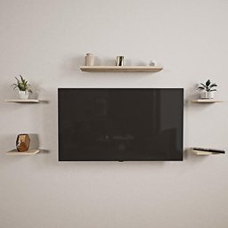 Mini Rack Suspenso Madeira Maciça Decorativo 09cm de Largura - 2