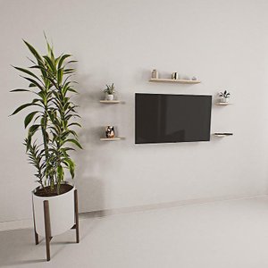 Mini Rack Suspenso Madeira Maciça Decorativo 09cm de Largura