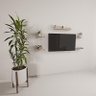 Mini Rack Suspenso Madeira Maciça Decorativo 09cm de Largura - 1