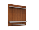 Ver imagem 5 de Painel Tv 60 Polegadas Atlas Ripado 3d de Madeira Sala de Estar 150cm Home Cinema com Prateleira