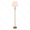 Ver imagem 1 de Luminária de Piso Ø43x152cm Bronze com Cristal e Cúpula Branca E27
