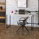 Ver imagem 2 de Mesa de Escritório Escrivaninha 135cm Dynamica Industrial C08 Snow - Mpozenato