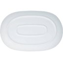 Ver imagem 3 de 5 Travessas Melamina Branca 26x17cm Saladas Petiscos Buffet Restaurante Aperitivos