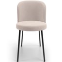 Ver imagem 3 de Kit 4 Cadeiras Sala de Jantar Estofada Gavi L02 Suede Bege - Lyam Decor