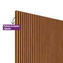 Ver imagem 4 de Painel para Tv Ripado 2.6 Modular Canela Linea Brasil - Nature Fosco