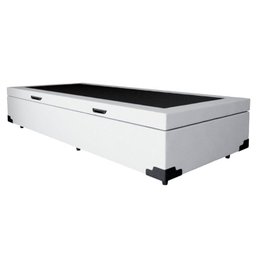 Cama Box Baú Solteirao King Sintético Branco com 203x96x44cm - 1