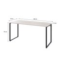 Ver imagem 5 de Mesa para Computador Diretor Estilo Industrial 1,50m Kuadra Snow