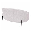 Ver imagem 4 de Sofá Curvo Billini 3 Lugares Fixo 230cm Cinza Bouclé Sallar Home Estrutura Madeira